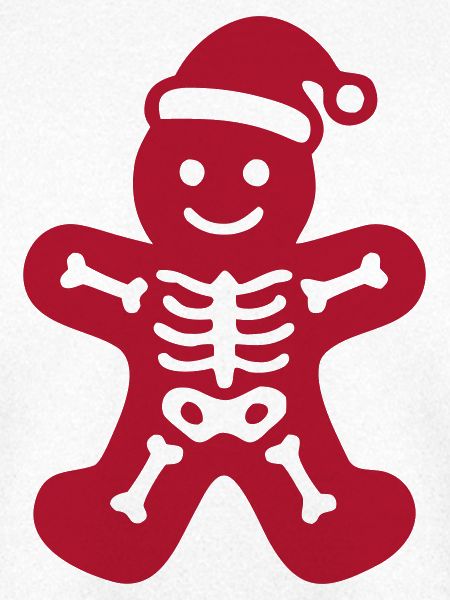 Skelett Lebkuchenmann Icon