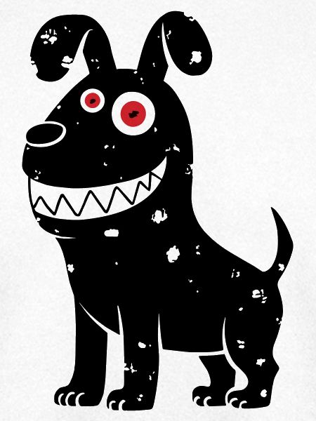Dog graffiti