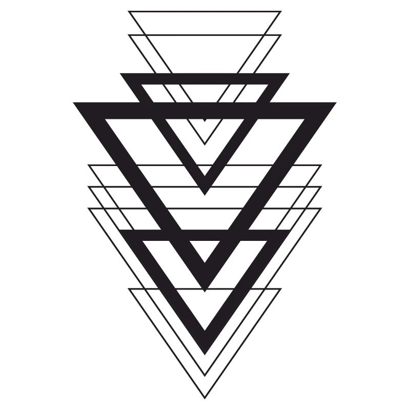 Geometric Triangle Overlay