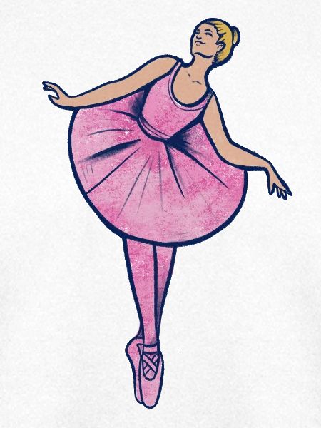 Pinke Ballerina in Tutu