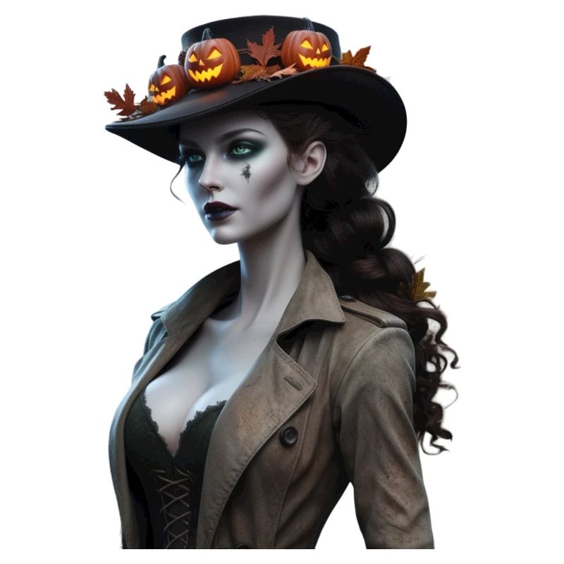 Halloween-Hexe - Der Hirsch-Stalker