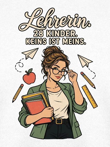 Lehrerin 28 Kinder keins meins