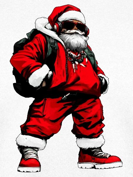 Weihnachtsmann Rapper Hip Hop