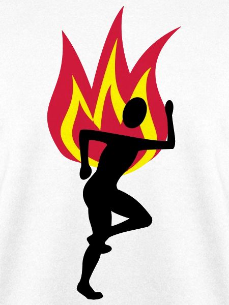 Jogger fire flame