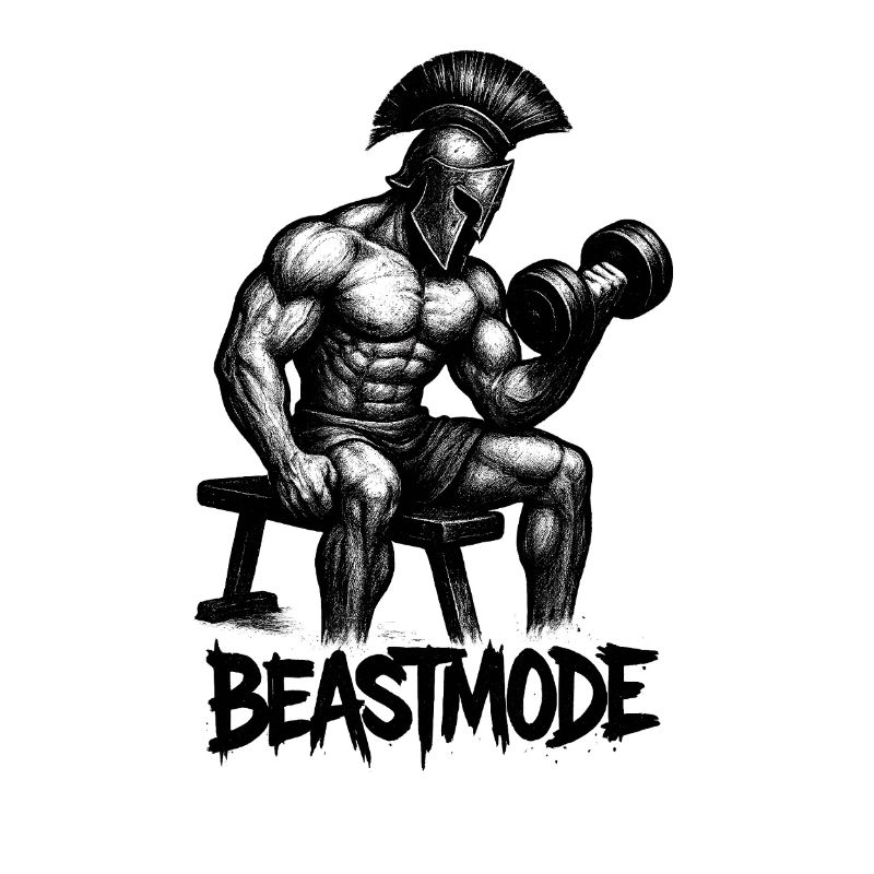 Starker Gladiator im Schatten