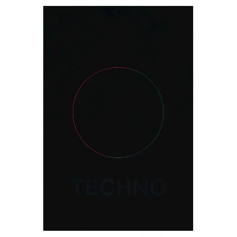 Techno in neon light