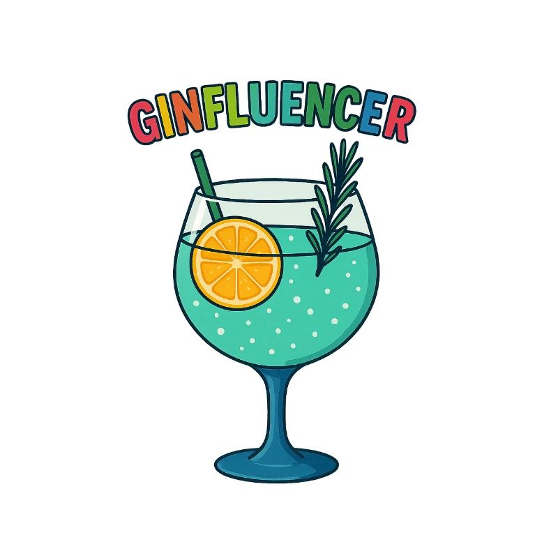 GinInfluencer Cocktail Illustration Gin