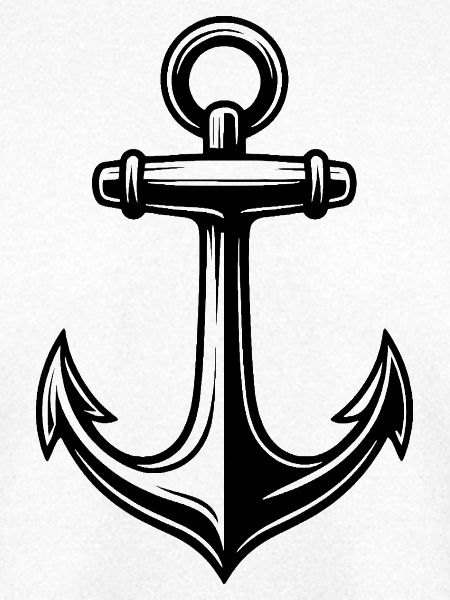 Ankerlinien Tattoo Stil
