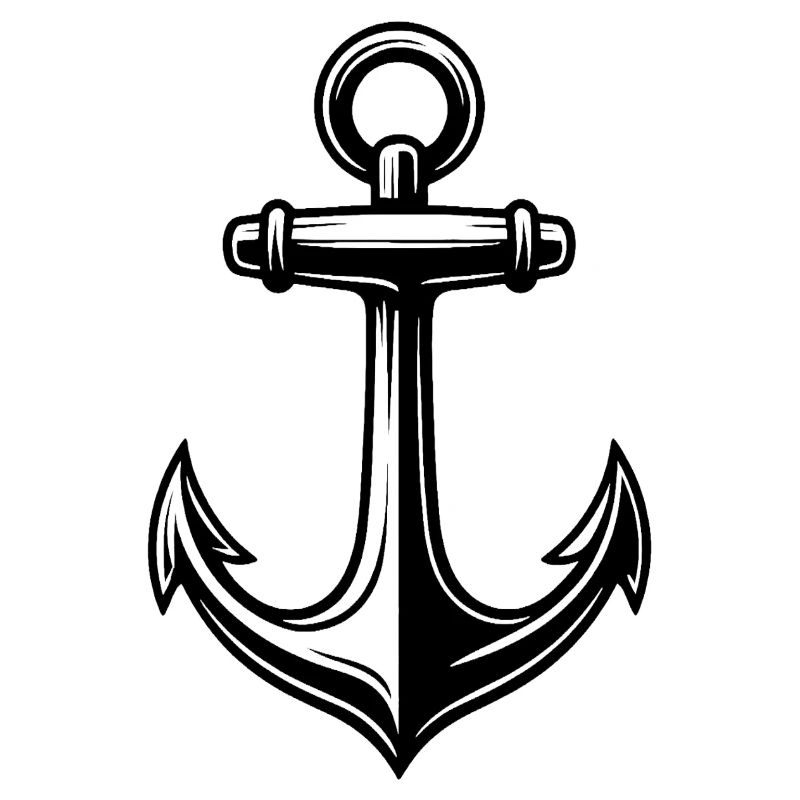 Ankerlinien Tattoo Stil