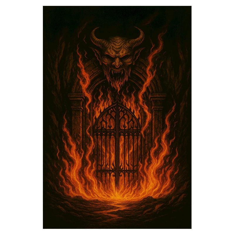 Feuerpforte Dämonengestalt
