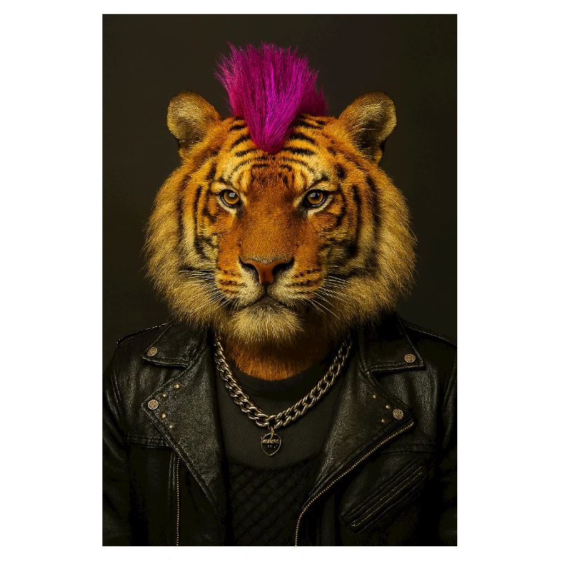 Tiger Punk Mohawk en cuir