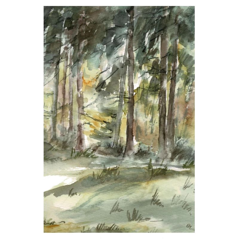 Waldlicht Im Aquarellwald
