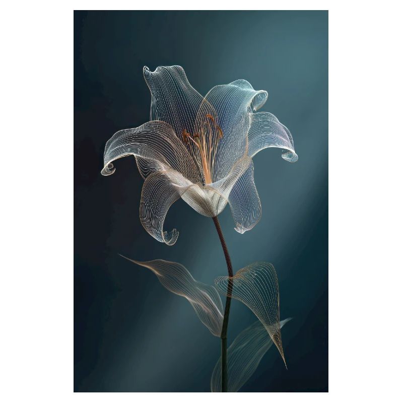 Leuchtende Drahtblumenblüte