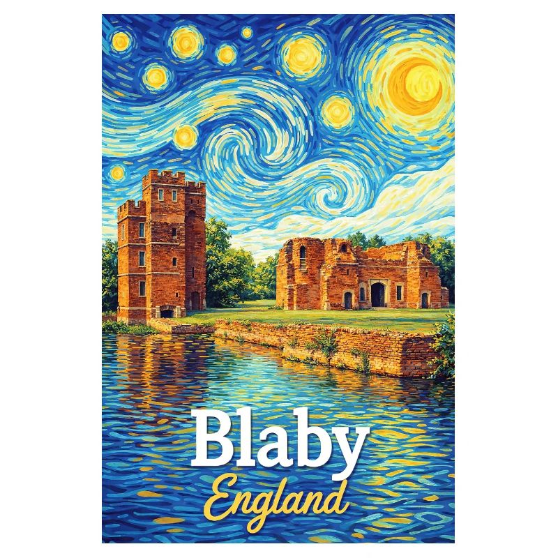 Blaby England Ruinen im Sternenwirbel