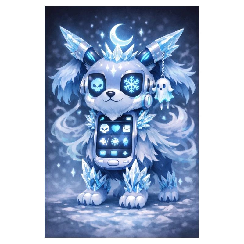 Eis-Kristall Robo-Hund