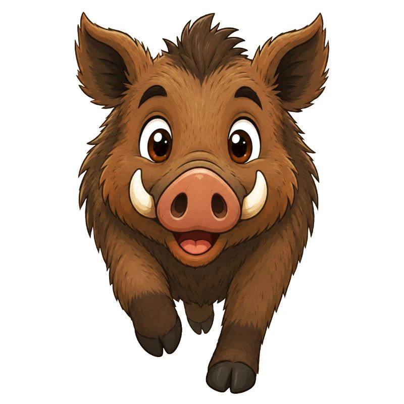 Wildschwein läuft