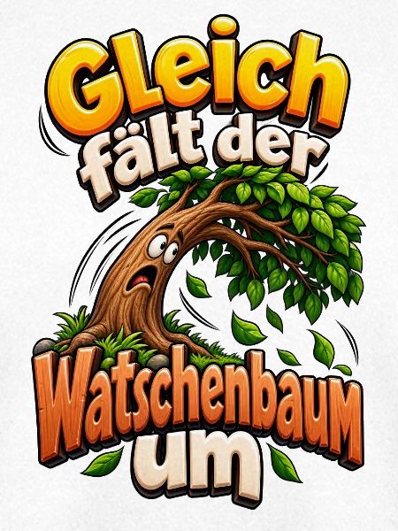 Gleich fällt der Watschenbaum