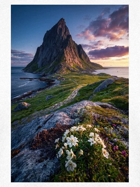 Coastal Peak mit Wildblumen