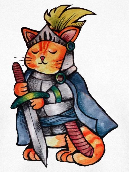 Katzenritter des Mutes
