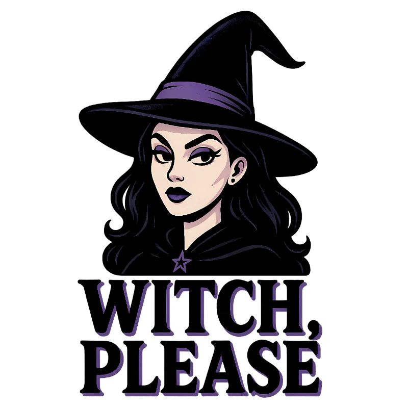 Witch Please Funny and Sarcastic Sassy Woman