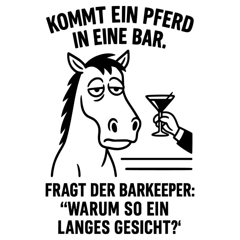 pferd in bar