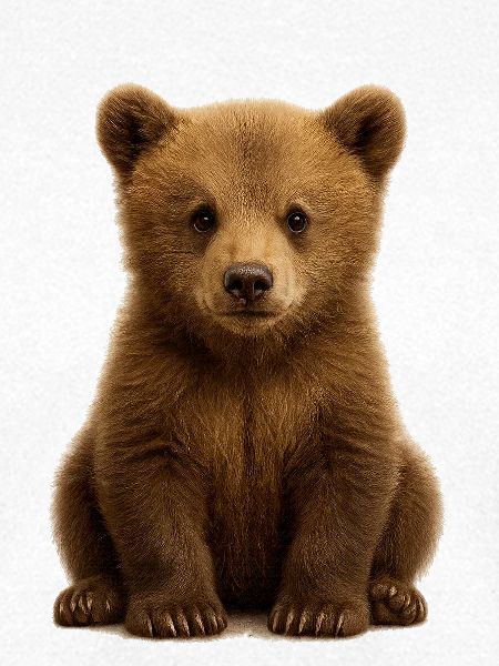 Babybär im weichen braunen Fell