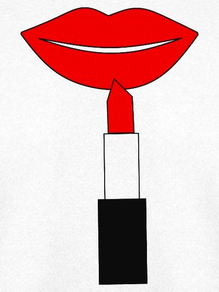 Lippenstift Lippen rot