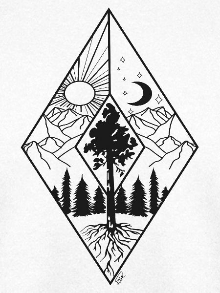Diamond Day Night Berge