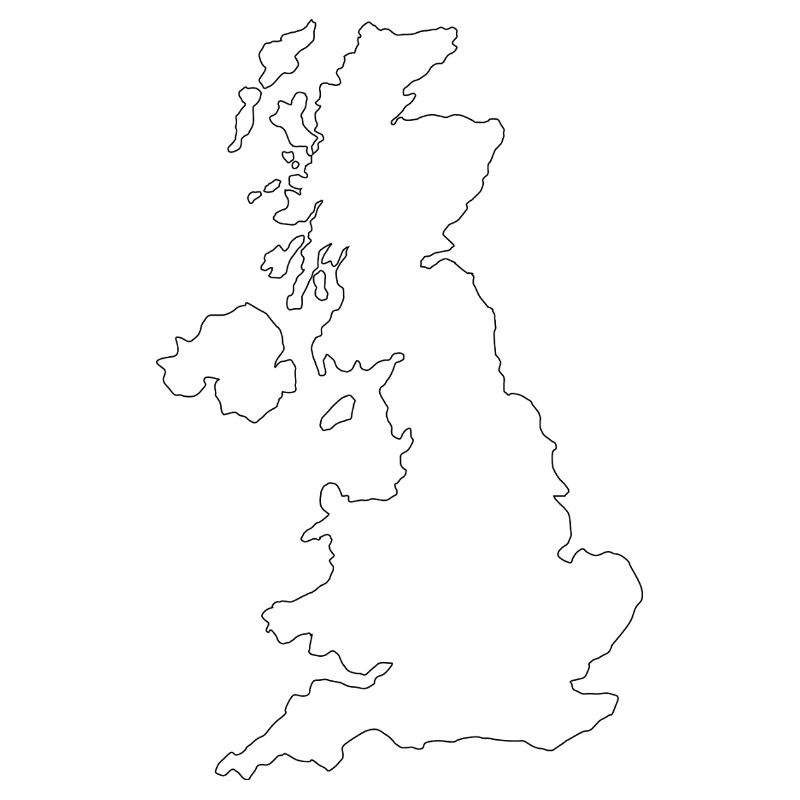 Karte von Großbritannien