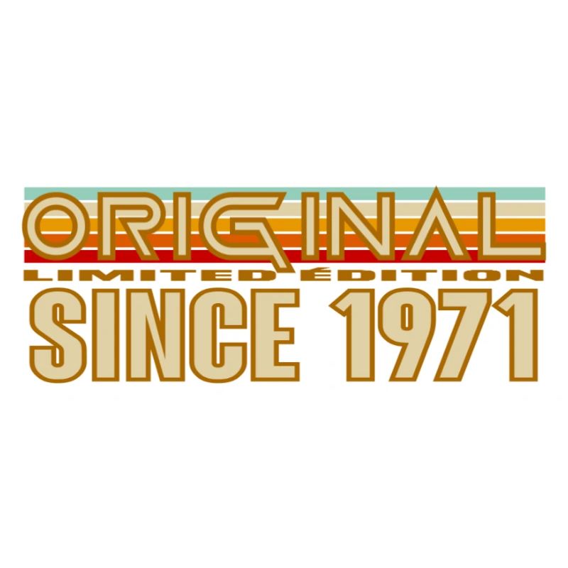 Original seit 1971 Retro-Logo