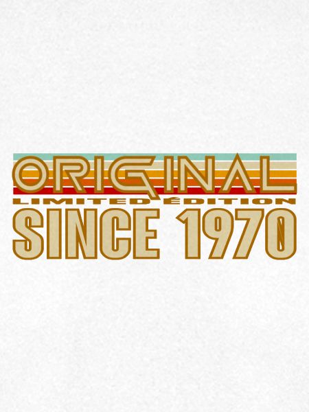 Original seit 1970 Retro-Logo
