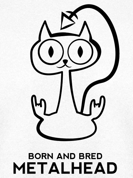 Heay metal cat