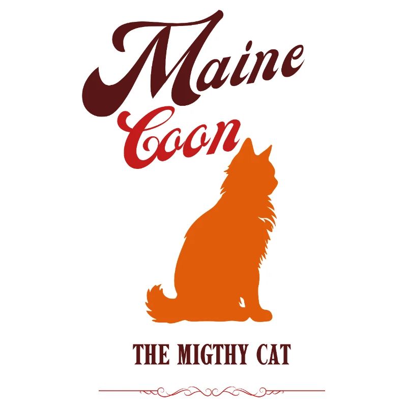 Retro Karamell Maine Coon Katze