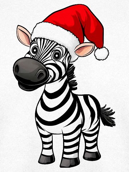 Zebras Weihnachten