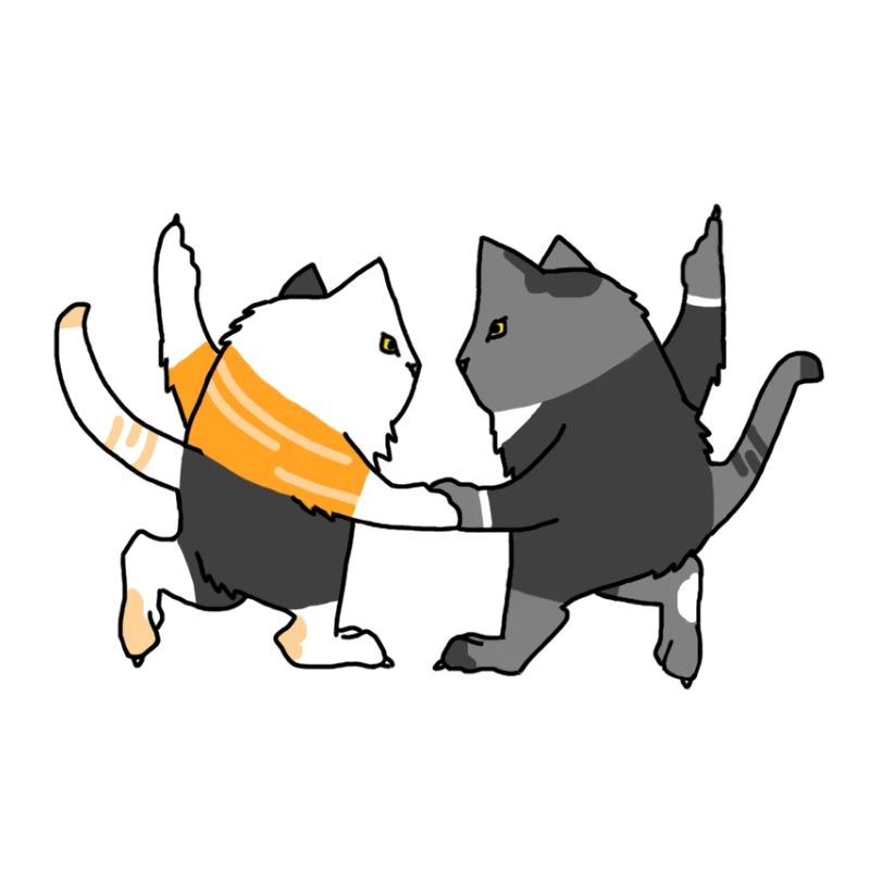 Tanzende Katzen