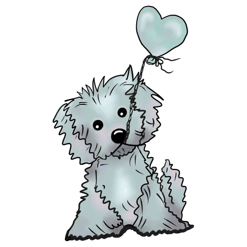 Hund und Luftballon