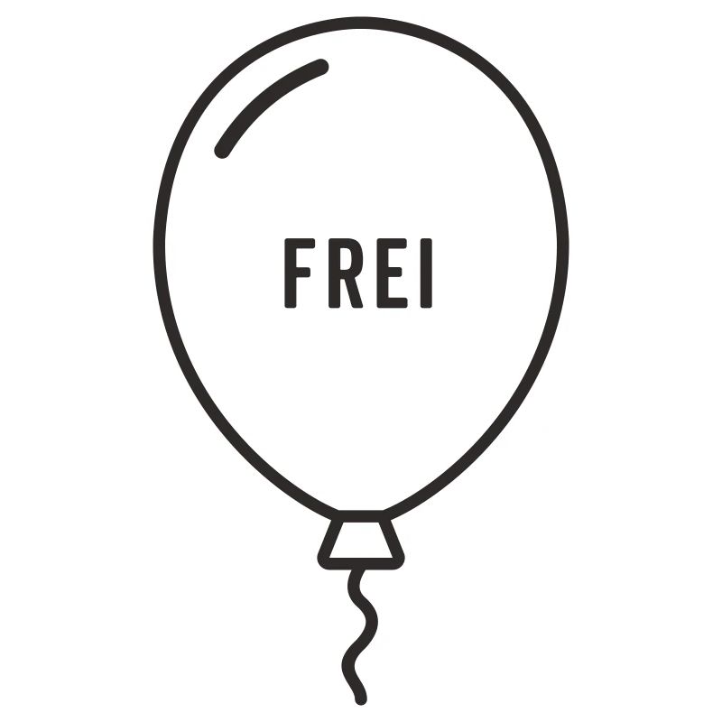 Frei – Luftballon Motiv mit Leichtigkeit