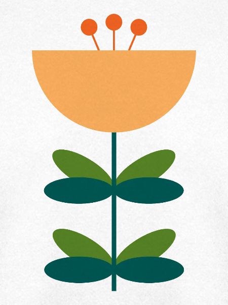 Abstraktes Blüten-Illustrationsdesign
