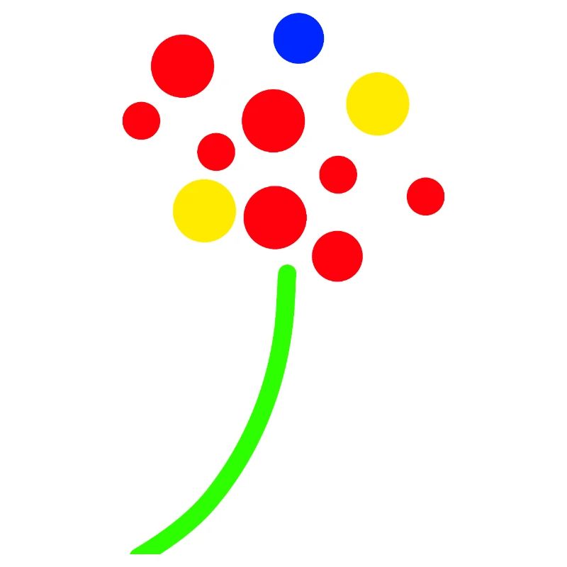 Konfetti Neon Blumenstrauß
