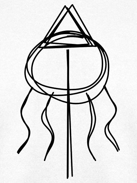 Maibaum handgezeichnet
