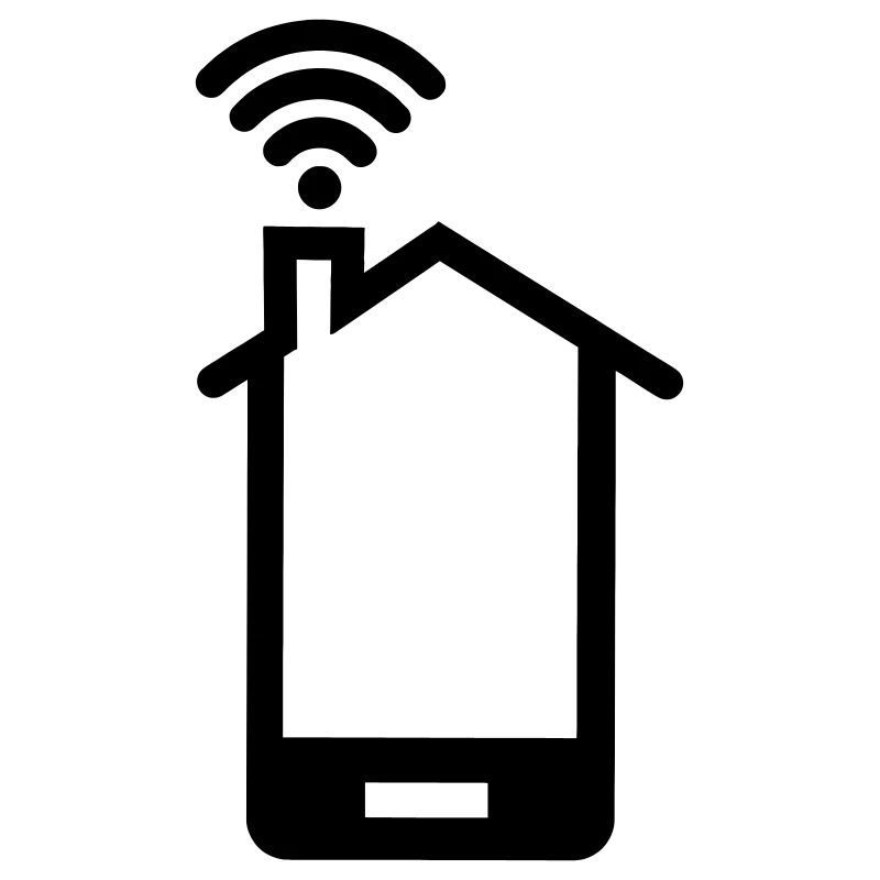 Smartphone huis logo Home WIFI