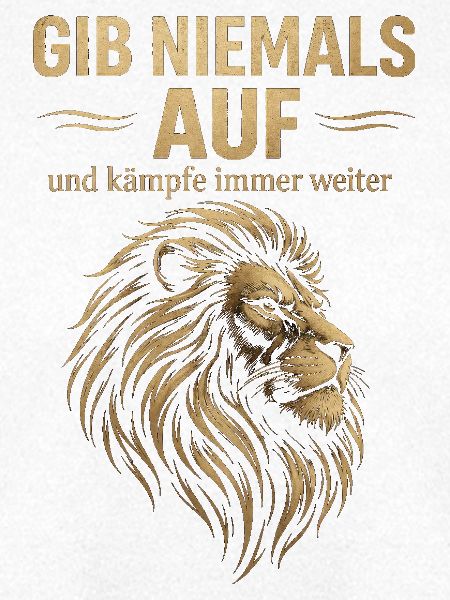 GIB NIEMALS AUF – Löwenkraft