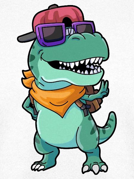Schule Dino T Rex