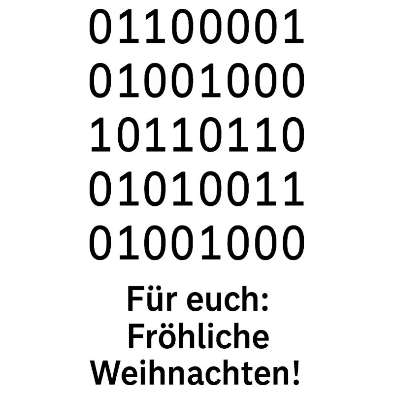 Binary Code Weihnachtszauber