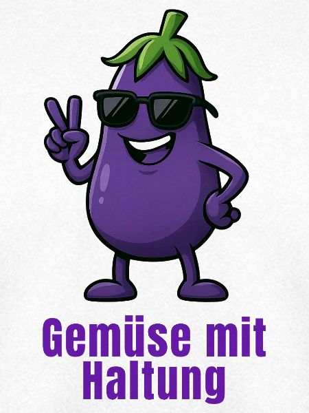 Gemüse mit Haltung – Lila Aubergine