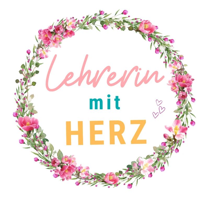 Lehrerin mit Herz! Personalisierbares Design