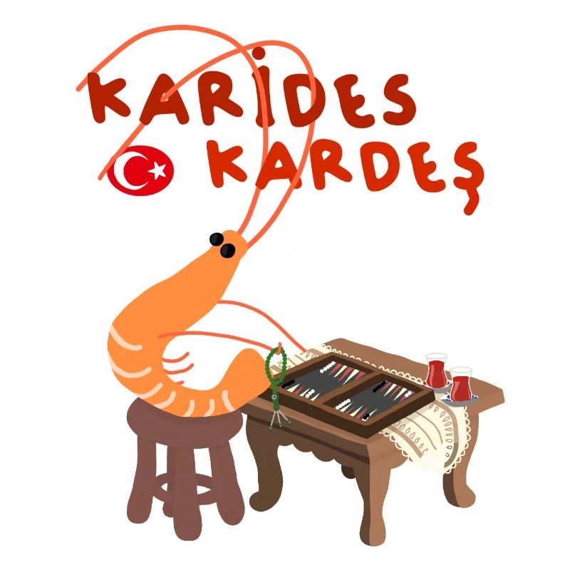 Türkische Garnele Karides Kardes