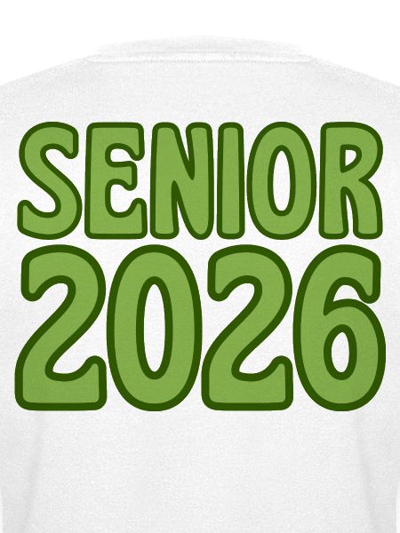 Abschlussjahr 2026 Grüne Retro-Textkunst