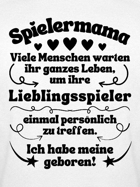 Spielermama Fußballmama Handballmama