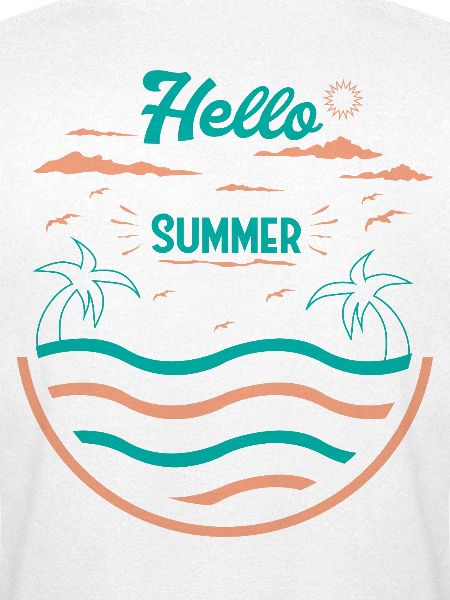Sommerliches Palmen Strand Design